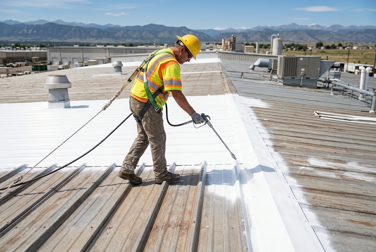 Commercial Metal Roof Restoration